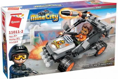 Конструктор Бягство от картинг City Qman Q11011-2