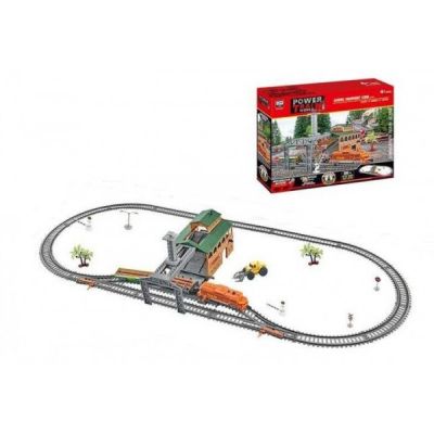 Детски товарен влак с релси и дъскорезница POWER TRAIN; 20821