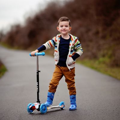 Тротинетка със светещи колела LORELLI MINI Pink BUTTERFLY