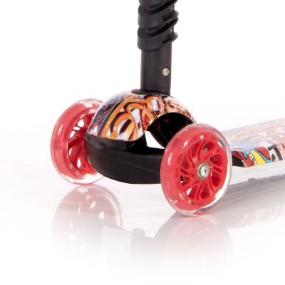 Тротинетка със седалка 2в1 LORELLI SMART PLUS, Black FLASH