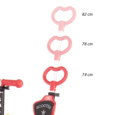 Тротинетка със седалка 2в1 LORELLI SMART PLUS, Black FLASH