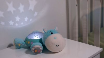 Плюшена нощна лампа с проектор СЛОНЧЕ