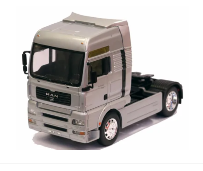 Метален камион влекач Man TG510A WELLY 1/32 сив