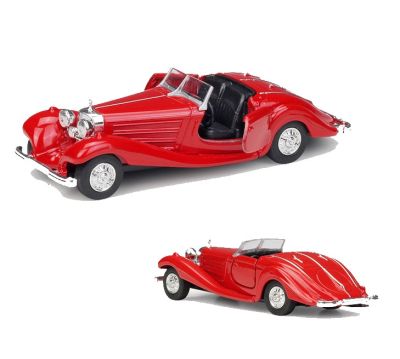 Метален ретро автомобил Mercedes-Benz 500 K 1936 Cabrio Welly 1:34  