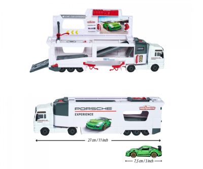 Камион автовоз MAN TGX с 2 колички Porsche Majorette 212053304