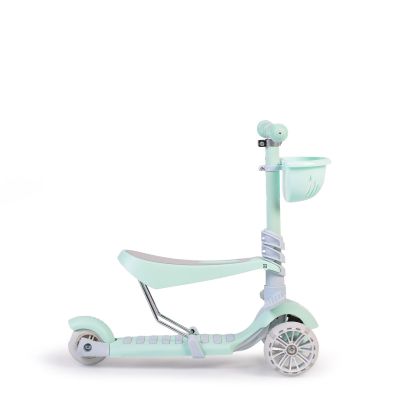 Тротинетка със седалка Bubblegum зелен