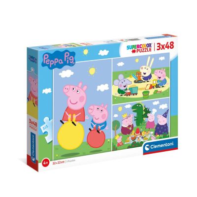 Детски пъзел Peppa Pig 3 х 48 CLEMENTONI 25263 
