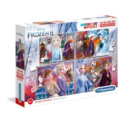 Детски пъзел FROZEN II 4 в 1 CLEMENTONI 21411 