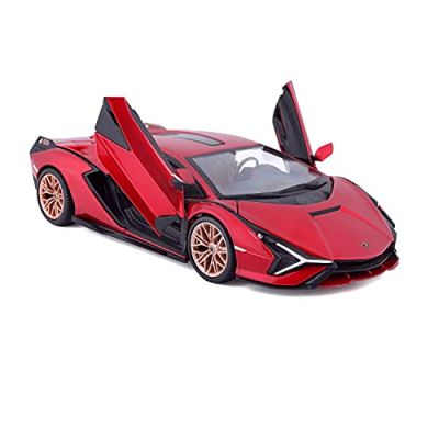 Метален автомобил Lamborghini Sian FKP37 Bburago 1:24 red