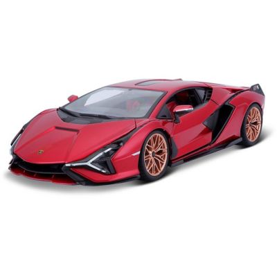 Метален автомобил Lamborghini Sian FKP37 Bburago 1:24 red