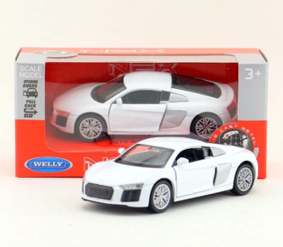 Металeн автомобил Audi R8 Coupe V10 -1:34 Welly 