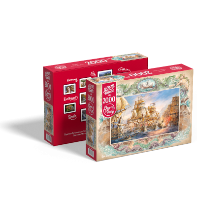 Пъзел Морска битка 2000 части Cherry Pazzi 50026