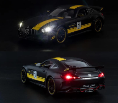 Метален автомобил Mercedes AMG GT 1/24 black