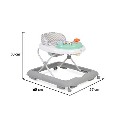 Музикална бебешка проходилка Cangaroo Cody сив