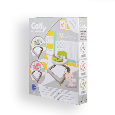 Музикална бебешка проходилка Cangaroo Cody сив