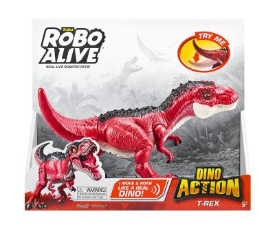 ZURU Robo Alive Dino Action T-Rex Робо динозавър Тирекс червен 7171 