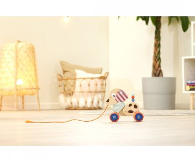 Дървена играчка за бутане и дърпане Куче Eichhorn 100005586