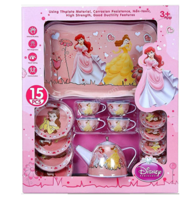 Детски метален сервиз за чай Принцеси