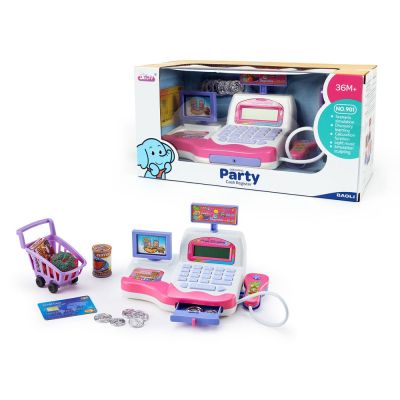 Касов апарат с количка за пазаруване Baoli Party 