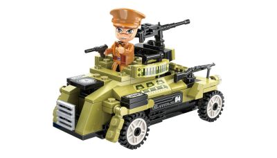 Конструктор Военен автомобил с оръдие Qman Combat Zones Q1731-4