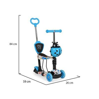 Тротинетка със седалка LOLLIPOP син