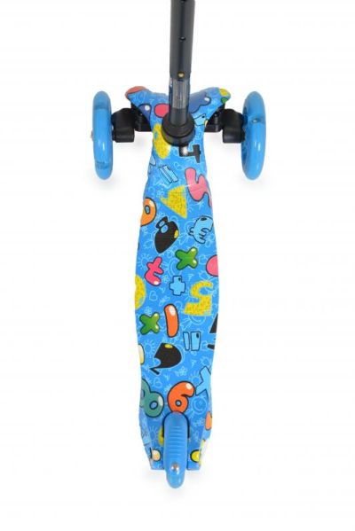 Тротинетка със светещи колела Fidget - син