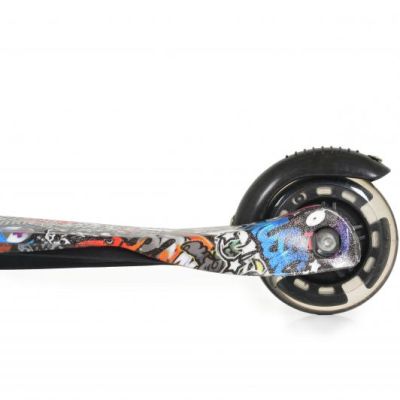 Тротинетка със светещи колела Fidget - черен