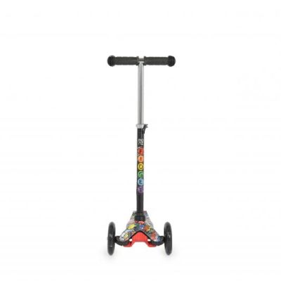 Тротинетка със светещи колела Fidget - черен