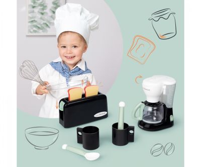 Комплект кафемашина и тостер Smoby mini Tefal 7600310599