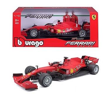 Метална количка Formula 1 Ferrari SF1000 GP на Австрия 2020 г. S.Vettel Bburago 1:18