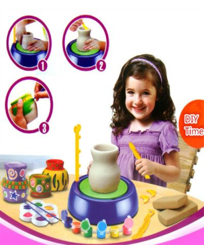 Детско Грънчарско колело с глина