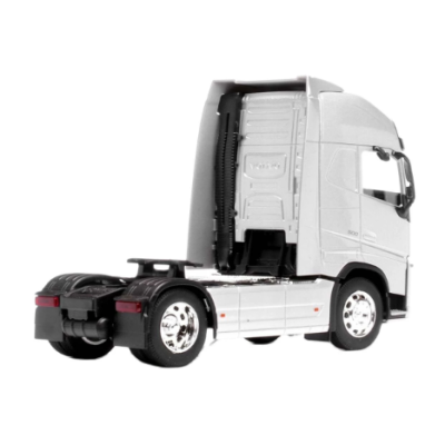 Метален камион влекач Volvo FH WELLY 1/32 сребрист