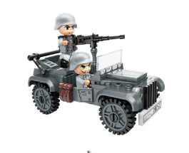 Конструктор Военен джип KFZ B20 Qman Q21021-2