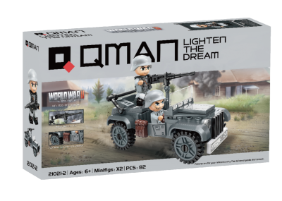 Конструктор Военен джип KFZ B20 Qman Q21021-2