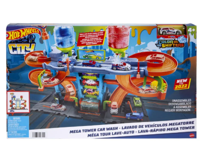 Мега автомивка - Кула" с 1 количка HOT WHEELS Color Shifters HDP05