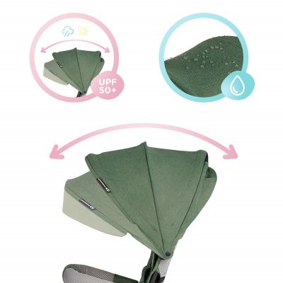 Триколка със сенник KinderKraft SPINSTEP, зелена