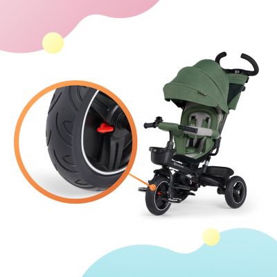 Триколка със сенник KinderKraft SPINSTEP, зелена