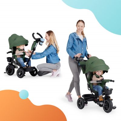 Триколка със сенник KinderKraft SPINSTEP, зелена
