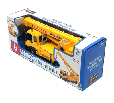 Метален камион кран Bburago 1/43 