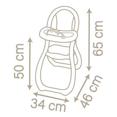 Столче за хранене на кукли Baby Nurse Smoby 220370 