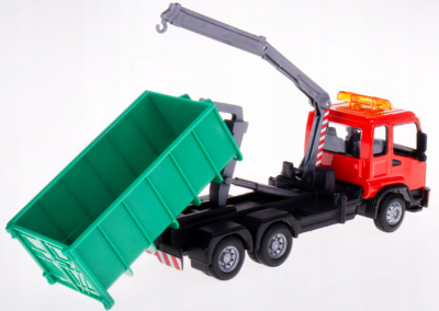 Метален камион товаро-повдигач с кука и кран Bburago 1/43 