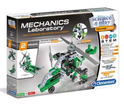 Конструктор Хеликоптер SCIENCE PLAY MECHANICS CLEMENTONI 75016