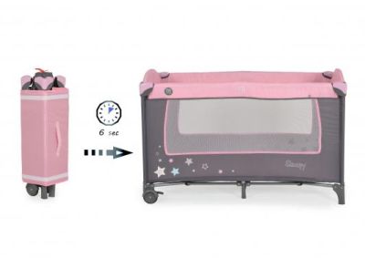 Детска кошара 2 нива МОНИ SLEEPY розов