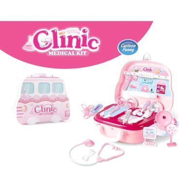 Чичо Доктор в куфарче на колела Little Clinic розово U503