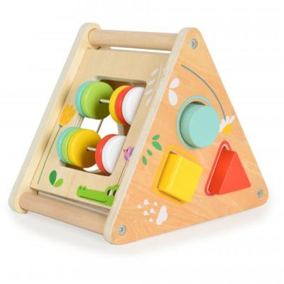 Дървен триъгълен сортер Tooky Toy TH912