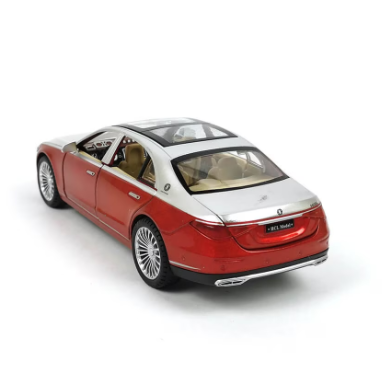 Метален автомобил Maybach със звук и светлини бордо 1/22