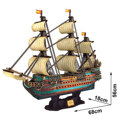 3D Пъзел КОРАБ THE SAN FELIPE CubicFun; T4017h