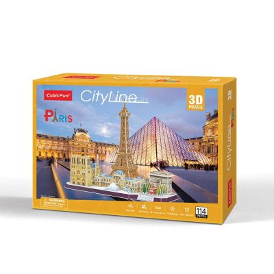 3D Пъзел CITY LINE PARIS CubicFun MC254h