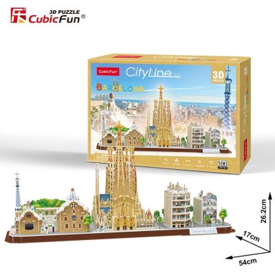 3D Пъзел BARCELONA CITY LINE CubicFun MC256h