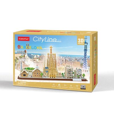 3D Пъзел BARCELONA CITY LINE CubicFun MC256h